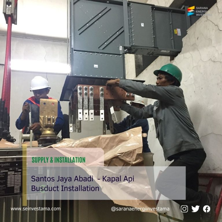 Langkah pemasangan busduct atau busway