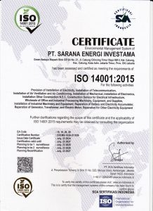ISO 14001 1 - ELECTRICAL & INDUSTRIAL SUPPLIER - SYSTEM INTEGRATOR - SERVICE & MAINTENANCE SUBCONTRACTOR